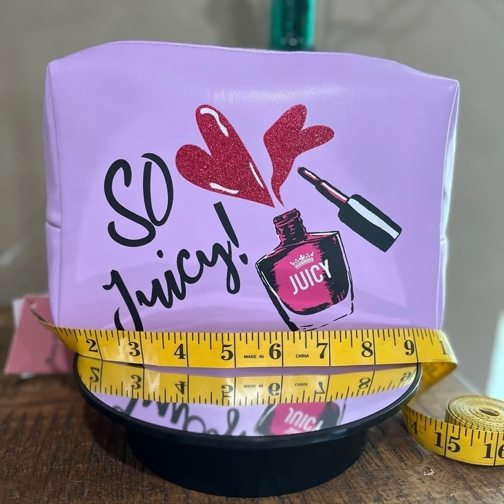Juicy Couture Purple Cosmetic Bag, new!